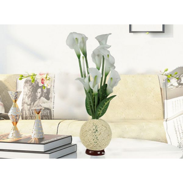 Calla lily vase light hotel small night light indoor living room bedroom simulation flower LED decoration light