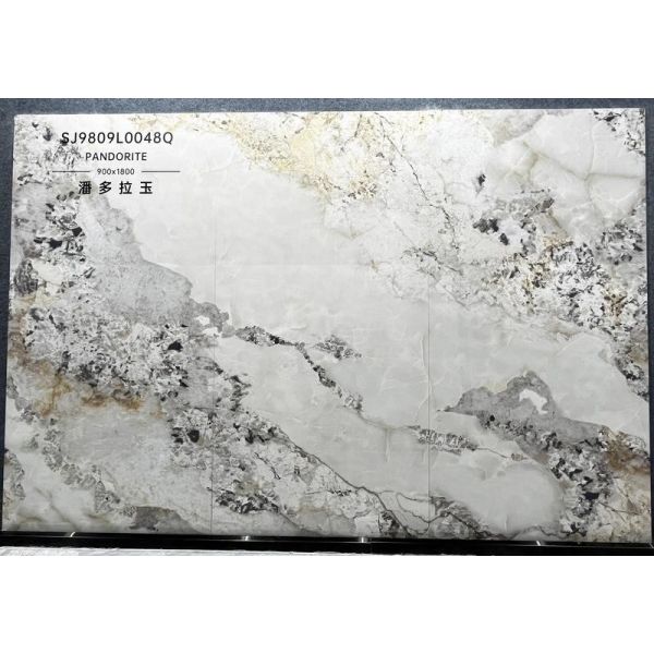 AAA Grade 900x1800mm Polished Glazed Porcelain Tile Light Yellow