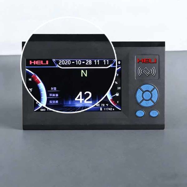 IP65 Protection Class 7-inch Forklift Color Dashboard Swipe Card