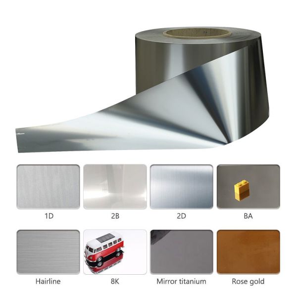 Rustproof Stainless Steel Coils 304L Stainless Steel Strip Coil ASTM JIS 2B SS 316 202 304