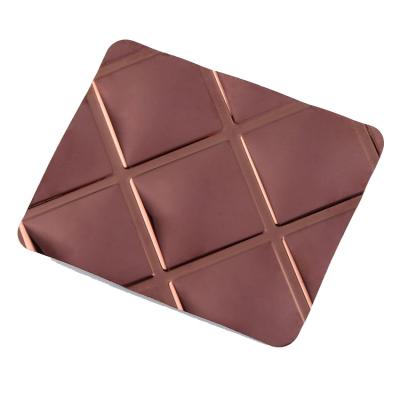 304 teste padrão Matel de aço inoxidável de Rose Gold Mirror Stamped Plate 3D para KTV