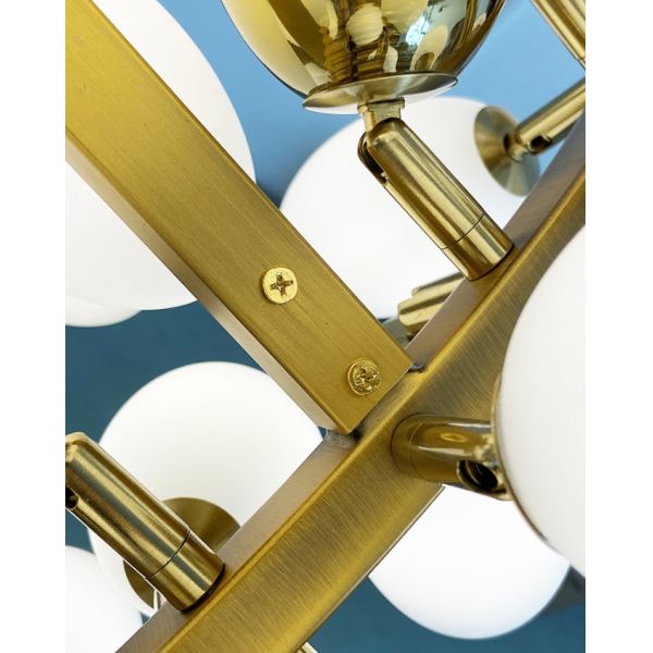 Полностью медный шкентель верхнего сегмента освещает штемпелевать светильники белого алебастра вися