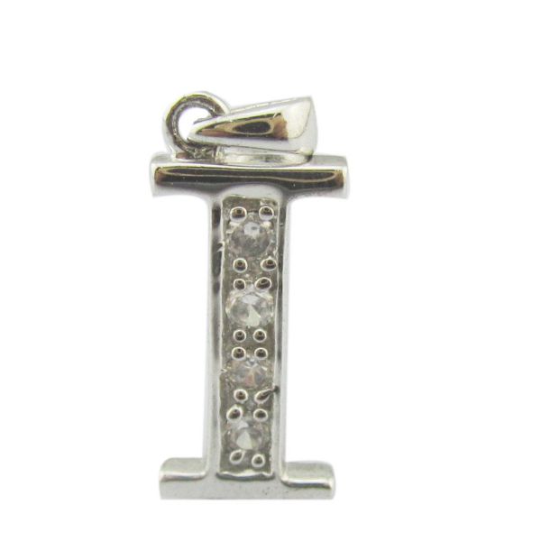 1.25mm/1.5mm Stones Affordable Silver Pendant for Daily Wear Crystal pendant light alphabet letter charms