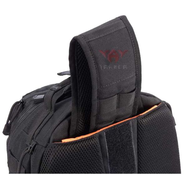 Durable Outdoor Travel Black Tactical Day Pack Customized Logo 30L - 40L Capacity