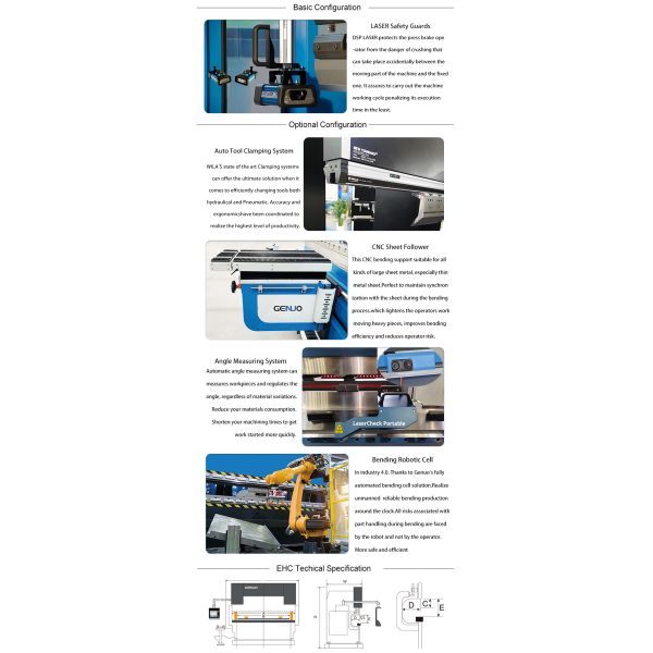 Electric Servo Hybrid CNC Press Brake 220V 380V 415V 440V