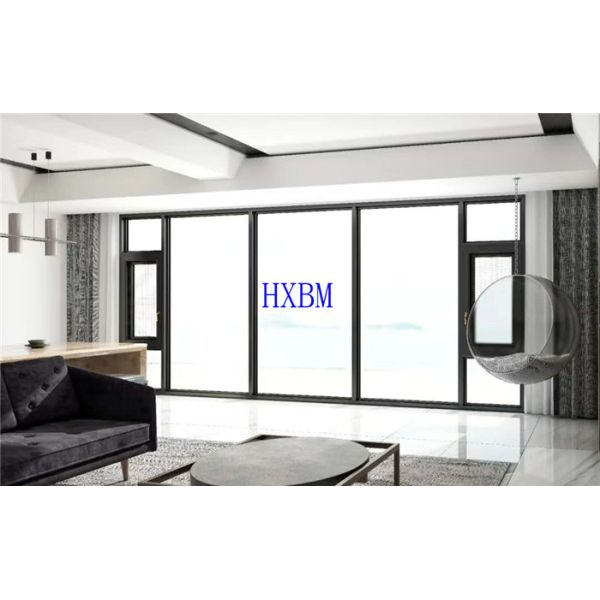 Three Layer Grids 68mm Frame Aluminum Clad Wood Windows for Italy market