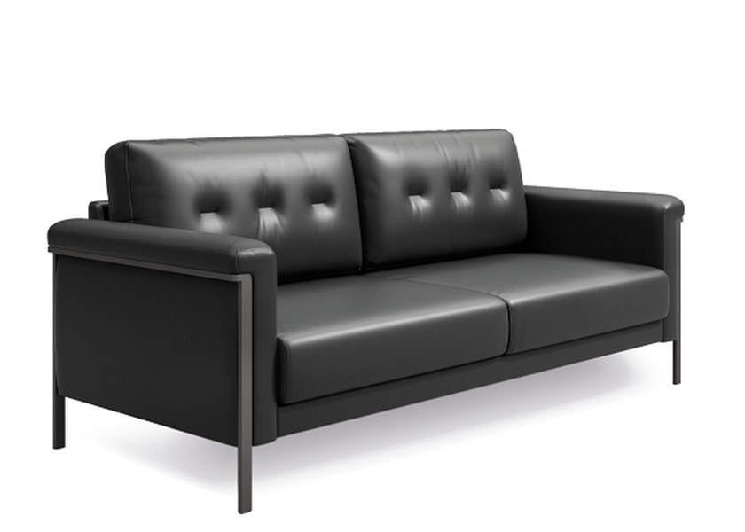 Chen Commercial Sofa with Hand-Tufted Upholstery and 109° Angled Armrests for Modern Business Spaces