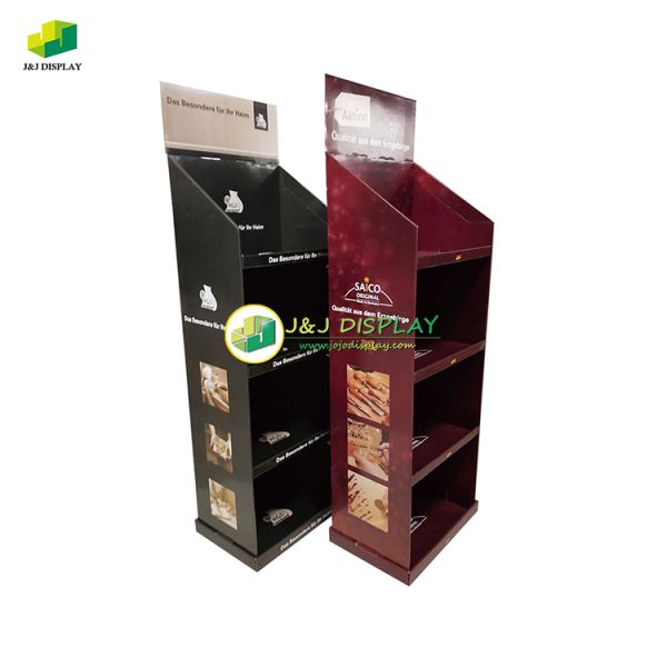 Adjustable Knock Down Stand Paper Display Units Foldable for Stationery