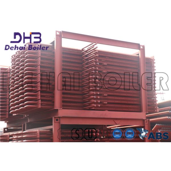 Economiser Fin Tube Radiator , Finned Stainless Steel Tubing Square Shape