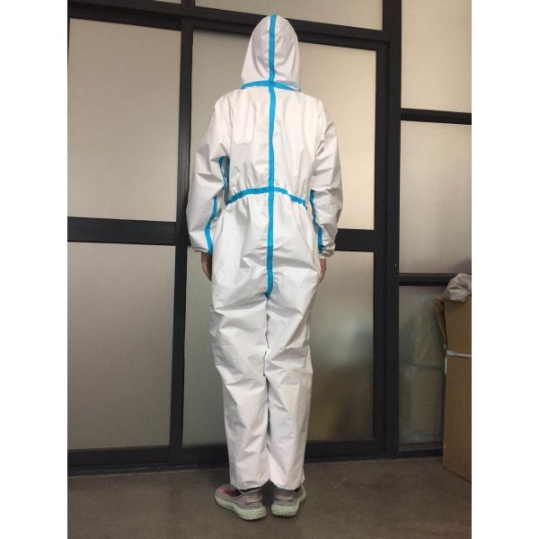 Medical Non Woven Conjoined CE FDA XXL Pressed Disposable Isolation Gown