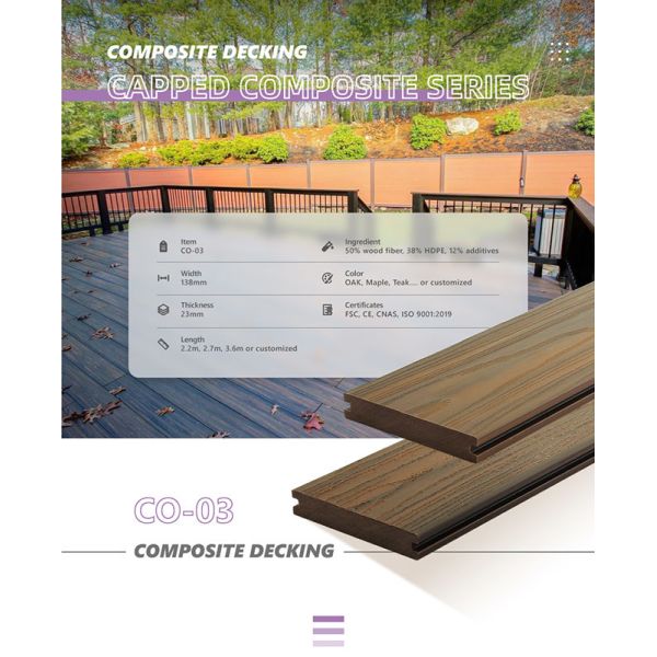 Древесина 16ft на открытом воздухе составной украшая FSC IPE Eco не аттестовала никакую занозу