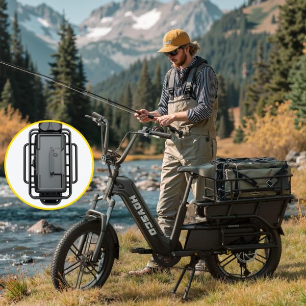 Heavy Duty Cargo Fat Tire Electric Bike for Delivery and Transport  with Strong Rear Rack and Basket