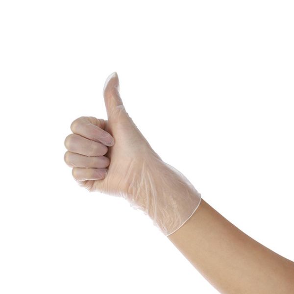 S M L Xl  Pvc Examination Gloves , Transparent Vinyl Gloves CE Approved