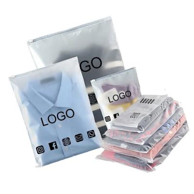 CTCX Slider Zipper Ldpe Packaging Bag Black Poly CPE Ziplock Clothes Logo Matte Packing Zipper Seal Bags for Business Zip Pouch