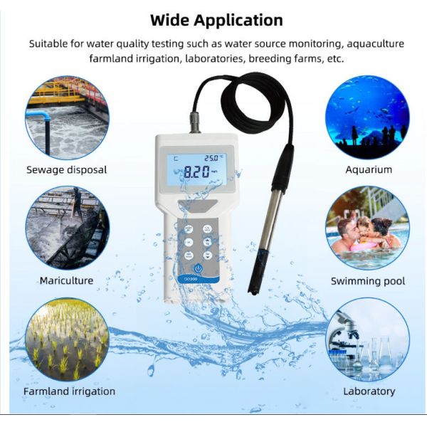 Design Portable Dissolved Oxygen Meter with Auto Lock Function and IP67 Protection Grade