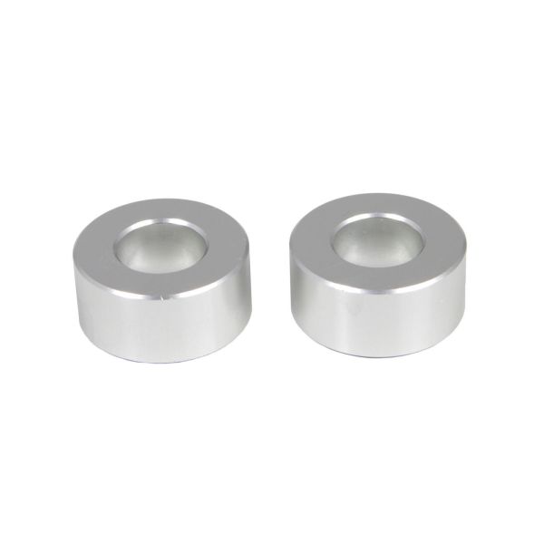 Durable 2pc Front Shock Extenders Silver Aluminum For 88-07 GMC Chevy Trucks