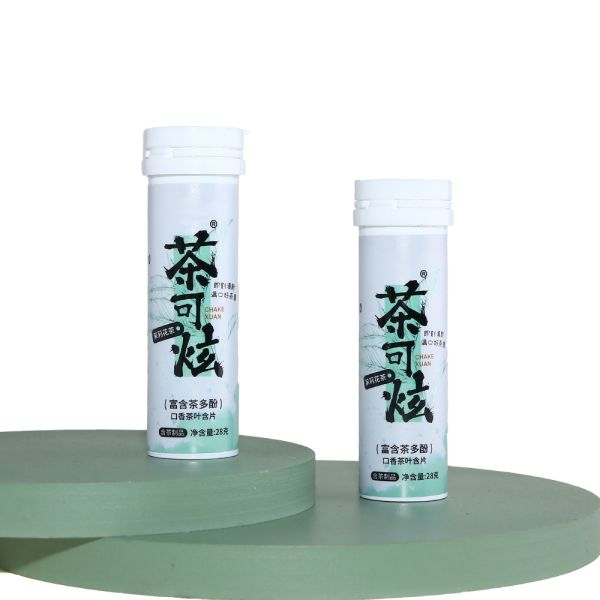 Sugar Free Xylitol Green Tea Oolong Black Tea Flavor Hard Candy Pressed Tablet Candies