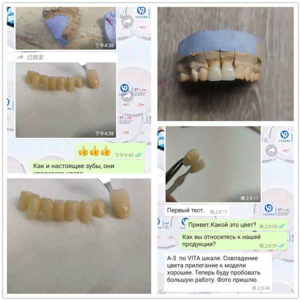BL1 BL2 BL3 Pre затеняло блоки Zirconia для Denture кулачка Cad лаборатории