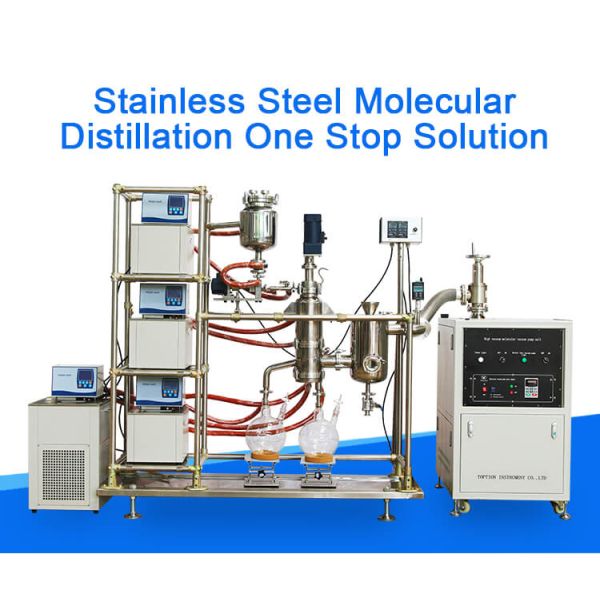 Toption 3L Wiped Film Evaporator Lab Molecular Distillation Equipment