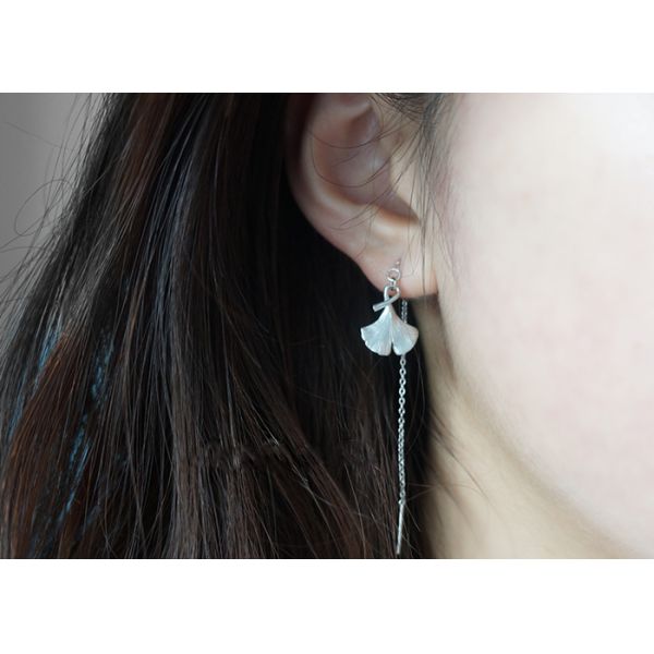 Japan Imported High Quality Silver And 14K Gold Allergy Free Earring Studs Simple Long Earrings