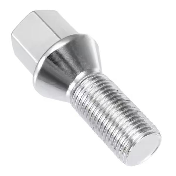 1/2x20 Wheel Bolt Lug Solid Chrome Stud Conical Seat 60 Degrees 610456 For BMW, BPW