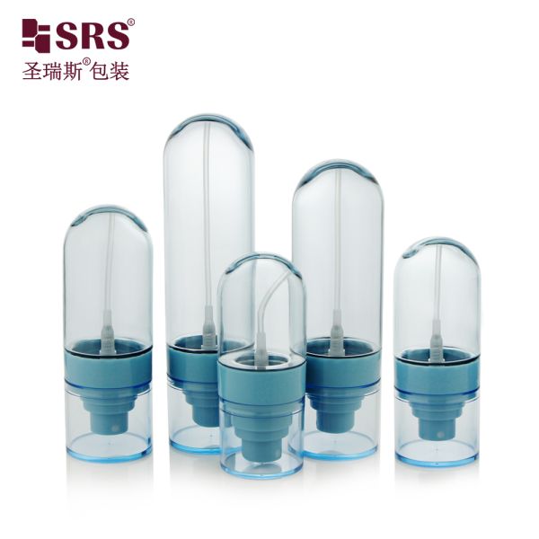 PETG02 30ml 50ml 60ml 80ml 100ml Empty Custom Semi-transparent Colored Blue PETG Spray Pump Bottle For Skincare Toner