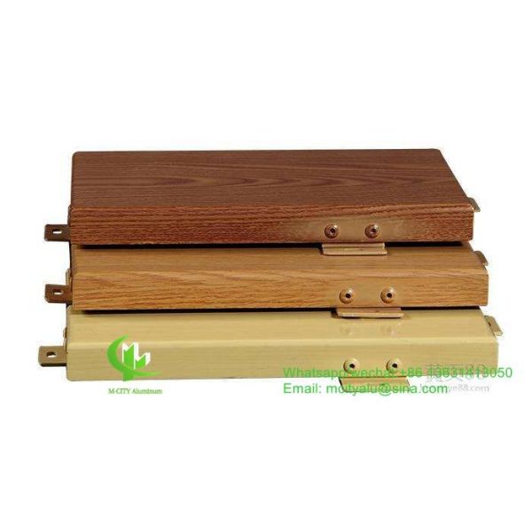 Panneau de revêtement de façade à motif en aluminium métallique pour mur rideau de façade avec panneau en aluminium d'épaisseur de 3 mm