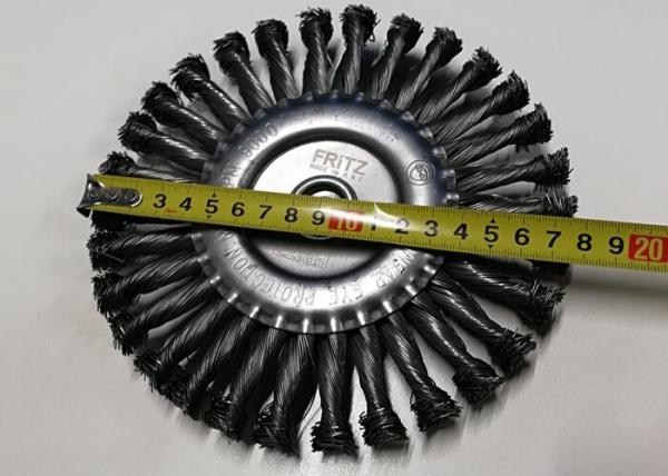 178mm OD Knotted Wire Wheel Brush M14*2.0 Nut With Excellent Tensile Strength