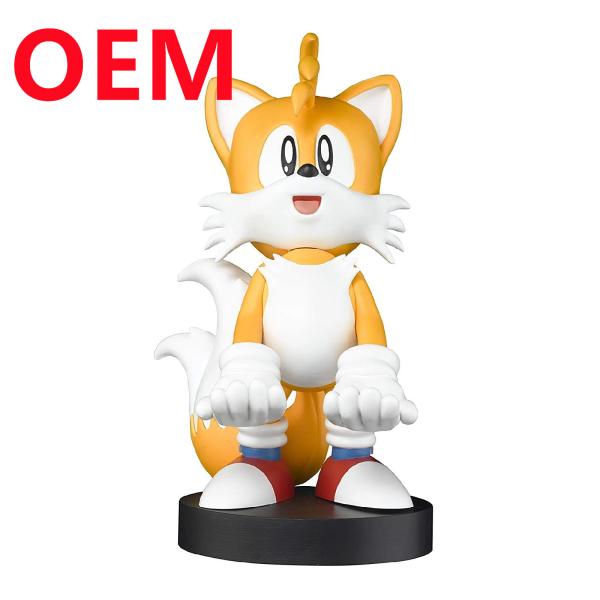 Custom Action Figure Desk Phone Holder Made 18cm Height Cute Cartoon Animal Portable Phone Holder Cartoon Phone Stand