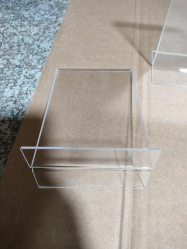 High Durability Double Sided Sign Holder Desktop Sign Stand High Transparency