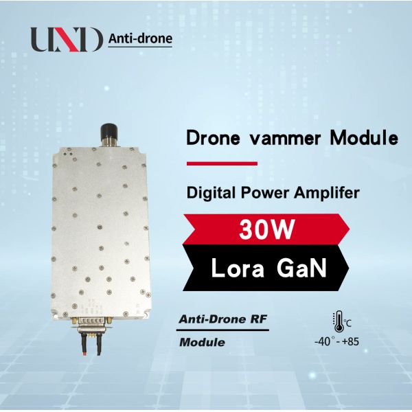 30W 5800 GaN LoRa Module Anti-Drone VCO Noise Source FPV Counter Device 24-30V 60kbps for Anti UAV System