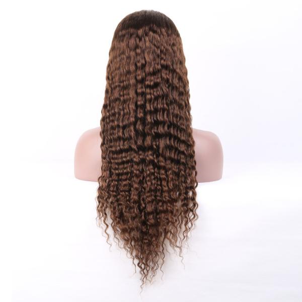 China wholesale 100% brazilian lace hair wig, 12~28 Super wave Full Lace Wigs