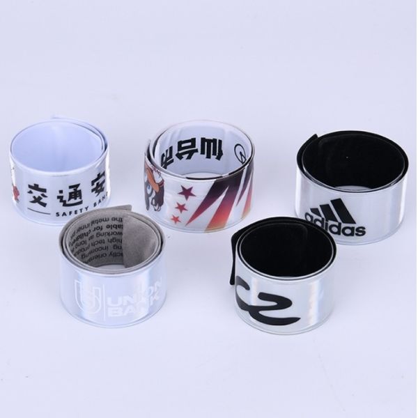 Waterproof Custom Bulk pvc Snap Slap Reflective Bracelet for Religious Organizations
