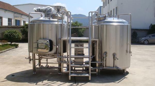 500L 1000L 1500L Small Stainless Steel Brewing Equipment With Digital Display