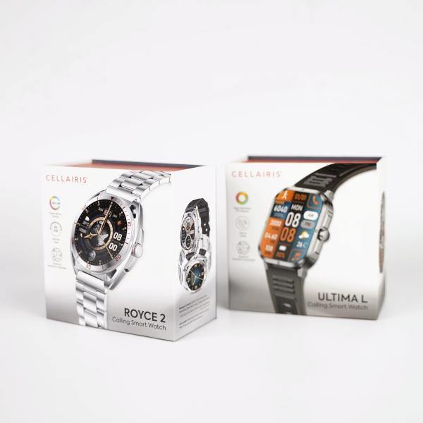 Impression personnalisée du logo revêtement UV Mat Lamination Horloge rigide Emballage Flip Box Magnétique boîte d'emballage cadeau