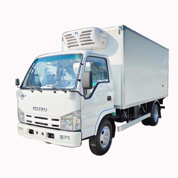 Factory Hot Sale of  I  Suzu   White  Small  Export   Chilled Truck     Refrigerator Truck     Reefer Truck