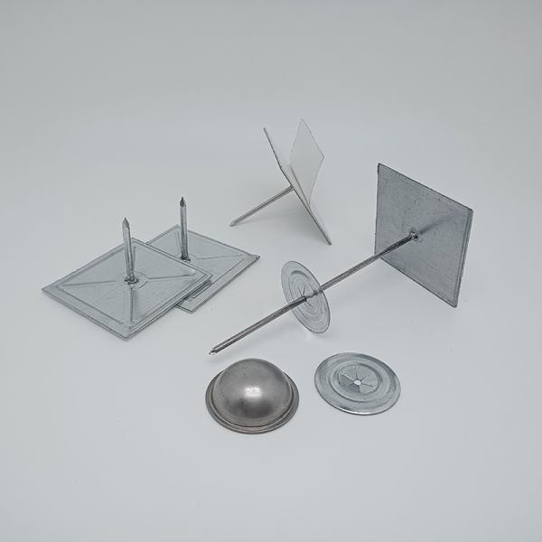 Galvanized Steel Self Adhesive Insulation Pins with Self Locking Washers for Corrosion Resistant Building Fixing