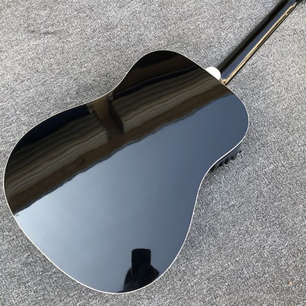 2019 Factory custom 6 acoustic guitar black Billie Joe electric acoustic electric guitar Free Shipping