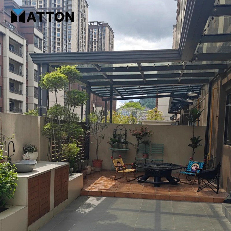 Aluminum Alloy Garden Pavilion Pergola Elegant Metal Stylish Waterproof Outdoor Gazebos for Living Space Outdoor Gazebo Curtains