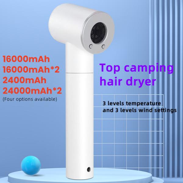 Portable 450W Cordless Hair Dryer with 48000mAh Big Battery Capacity Compact Design