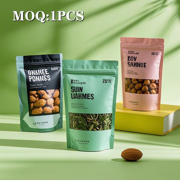 3.5g 7g 14g 28g Dry Flower Wholesale Stand Up Pouch Zipper Custom Mylar Food Packaging Plastic Bag