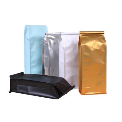 Puncture Resistant Stand Up Square Bottom Coffee Bags with Degassing Valve