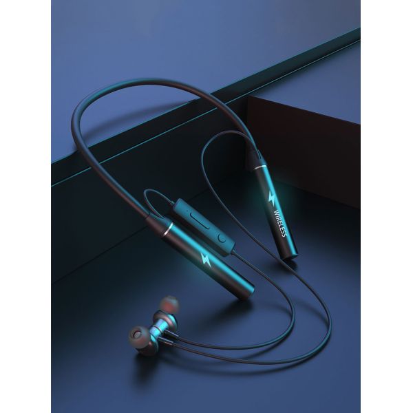 Golden Sky Sport Noise Cancelling Neckband Bluetooth Earphones Earbuds Earpiece