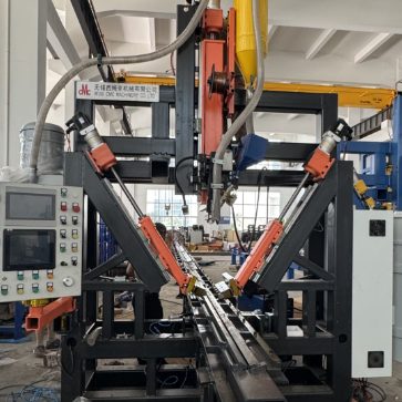 Light Pole Shut-Welding Machine for circle and polygon pole / tube 14000mm