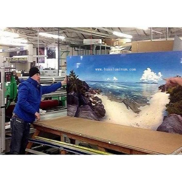 Fireproof Aluminum Composite Sign Panel Sheet , PVDF Coated Aluminum Sign Board 4x8