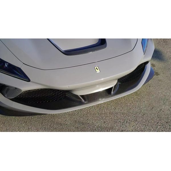 Novit Style Carbon Fiber Body Kit for Ferrari F8 Carbon Fiber Body Kit Front Shovel Rear Diffuser Spoiler
