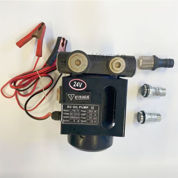 60l/Min Mobile 12v Dc Diesel Transfer Pump , 24v Electric Hydraulic Oil Transfer Pump