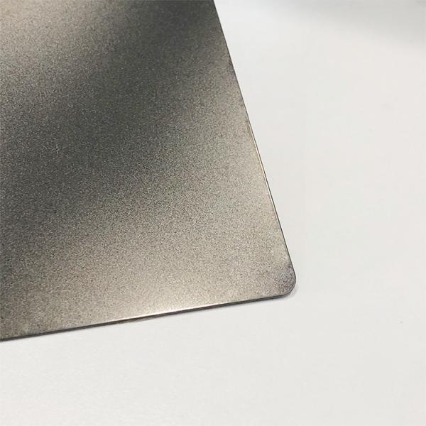 Black Bead Blasted 4x8ft Decorative Stainless Steel Sheet 1219mm Width