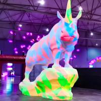 Écran de cartographie 3D en intérieur 360 autour de la projection de contenu visuel immersif