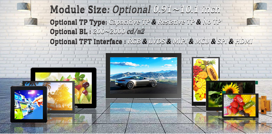 LCD изготовление 4 дюймовый цветный TFT LCD модуль 480x480 пикселей квадратный сенсорный экран
